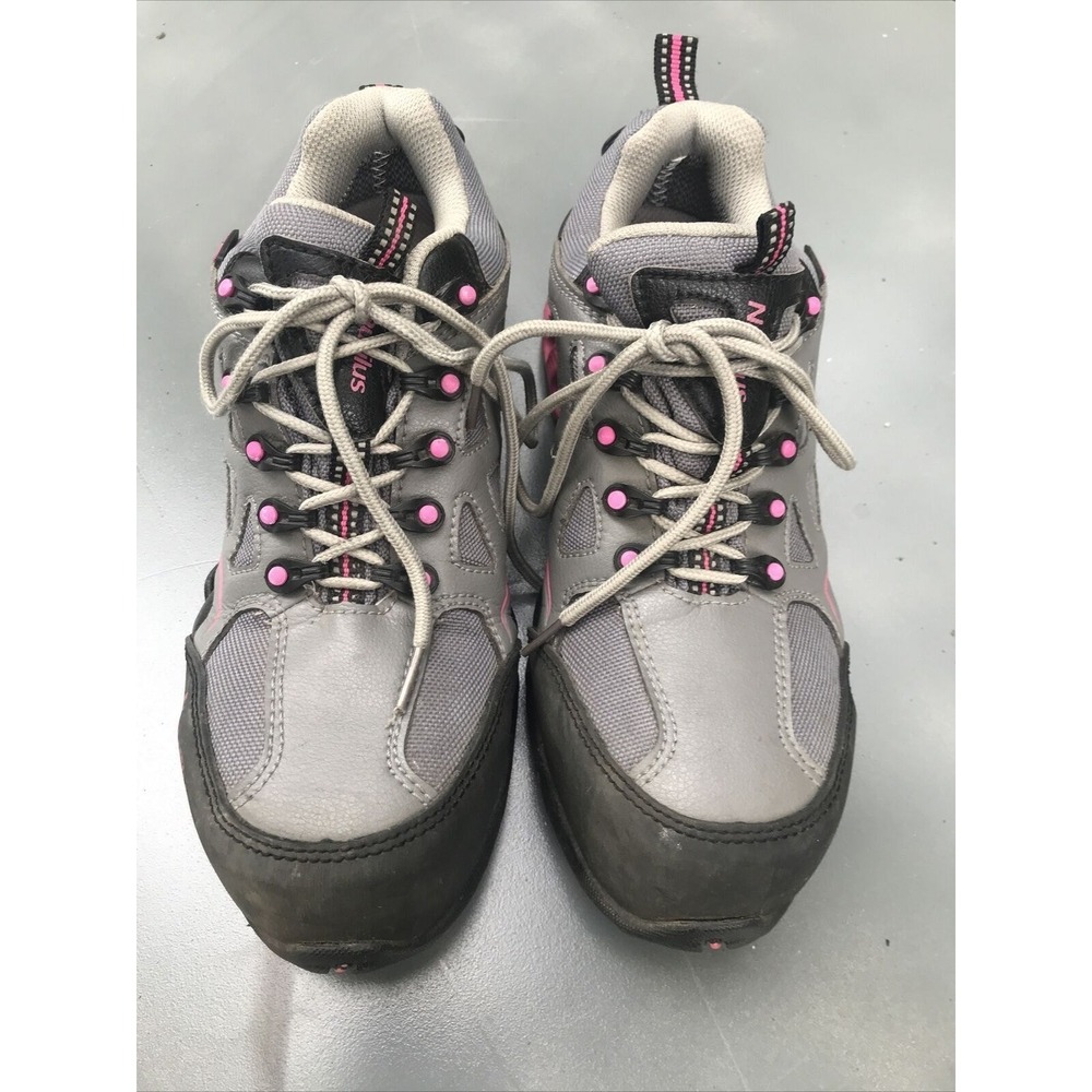 Nautilus Safety Shoes Grey Pink N1851M Composite Toe Work Sneakers Womens 9M